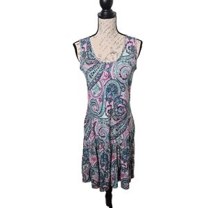 Women's Ivy Lane Medium Paisley Colorful Casual Fun Dress